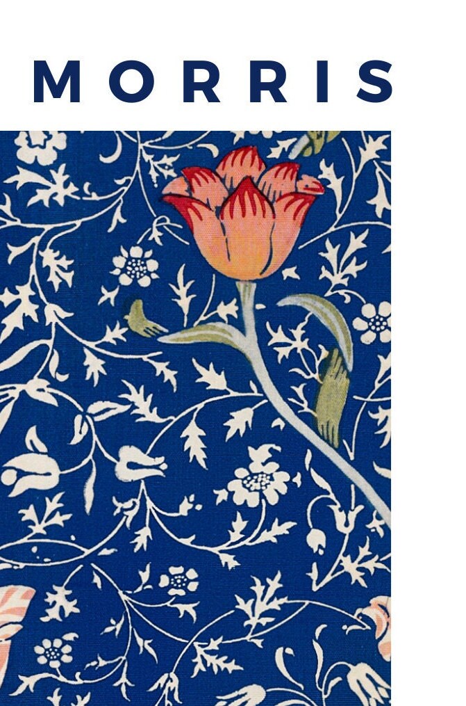 William Morris Medway Flower Pattern Art Nouveau Exhibition Poster