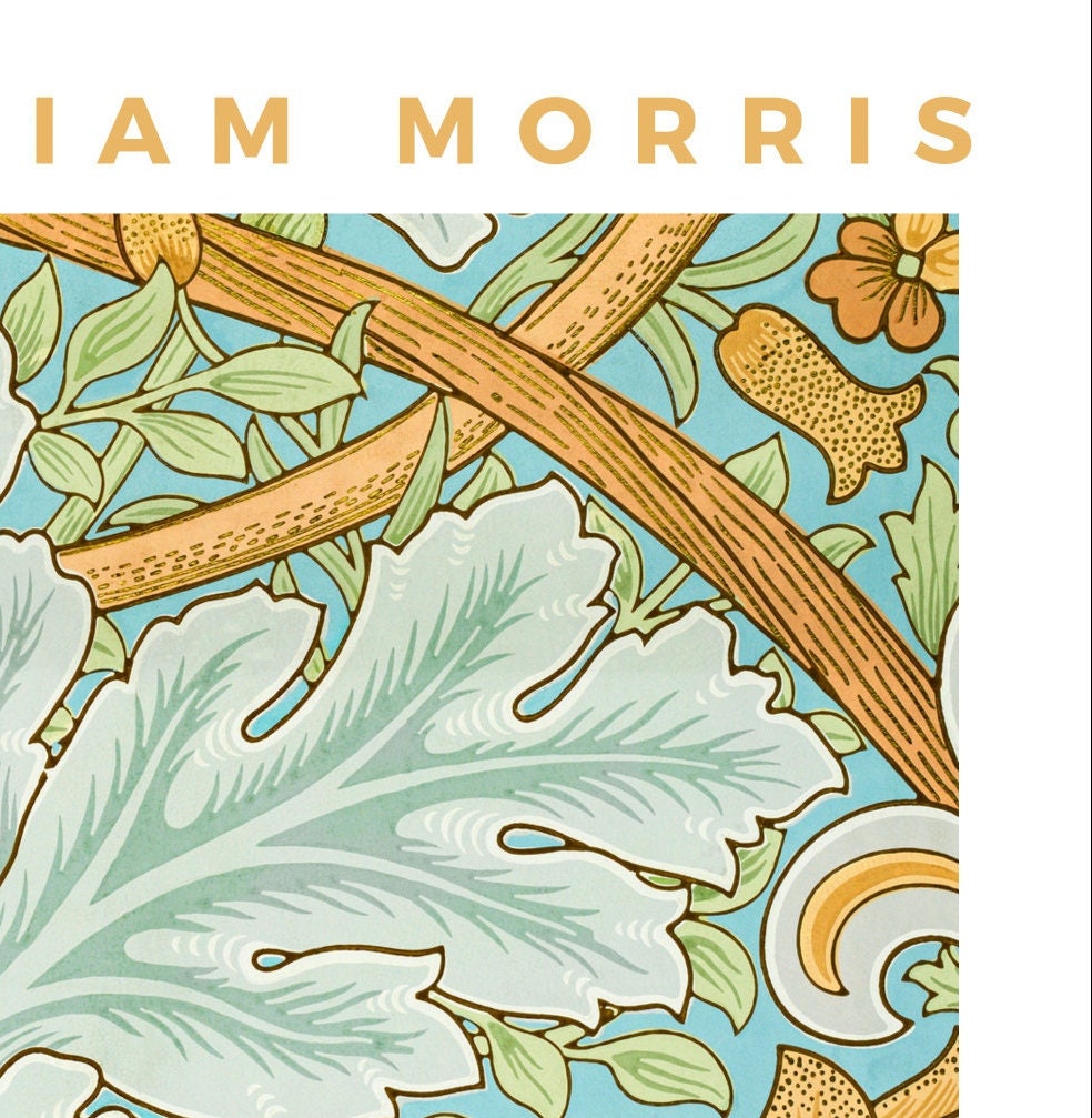 William Morris Exhibition Art Print: Floral Leaf Wall Decor
