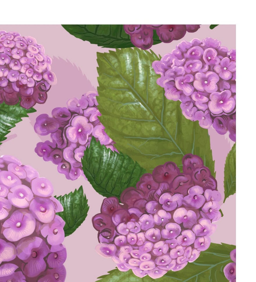 Floral Market Art Print: Personalized Home Town Flower Poster