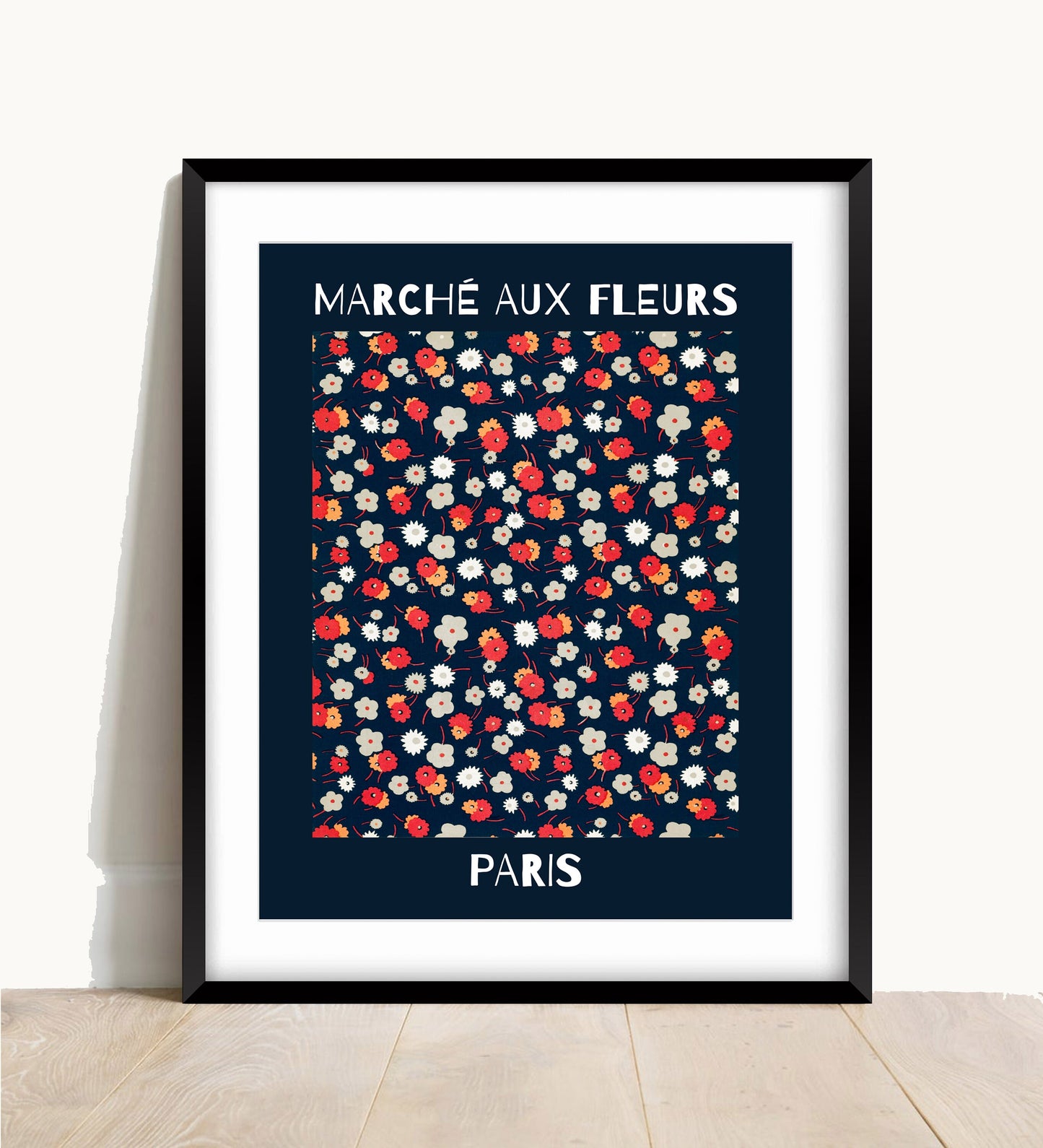 Flower Market, Marché aux Fleurs Print