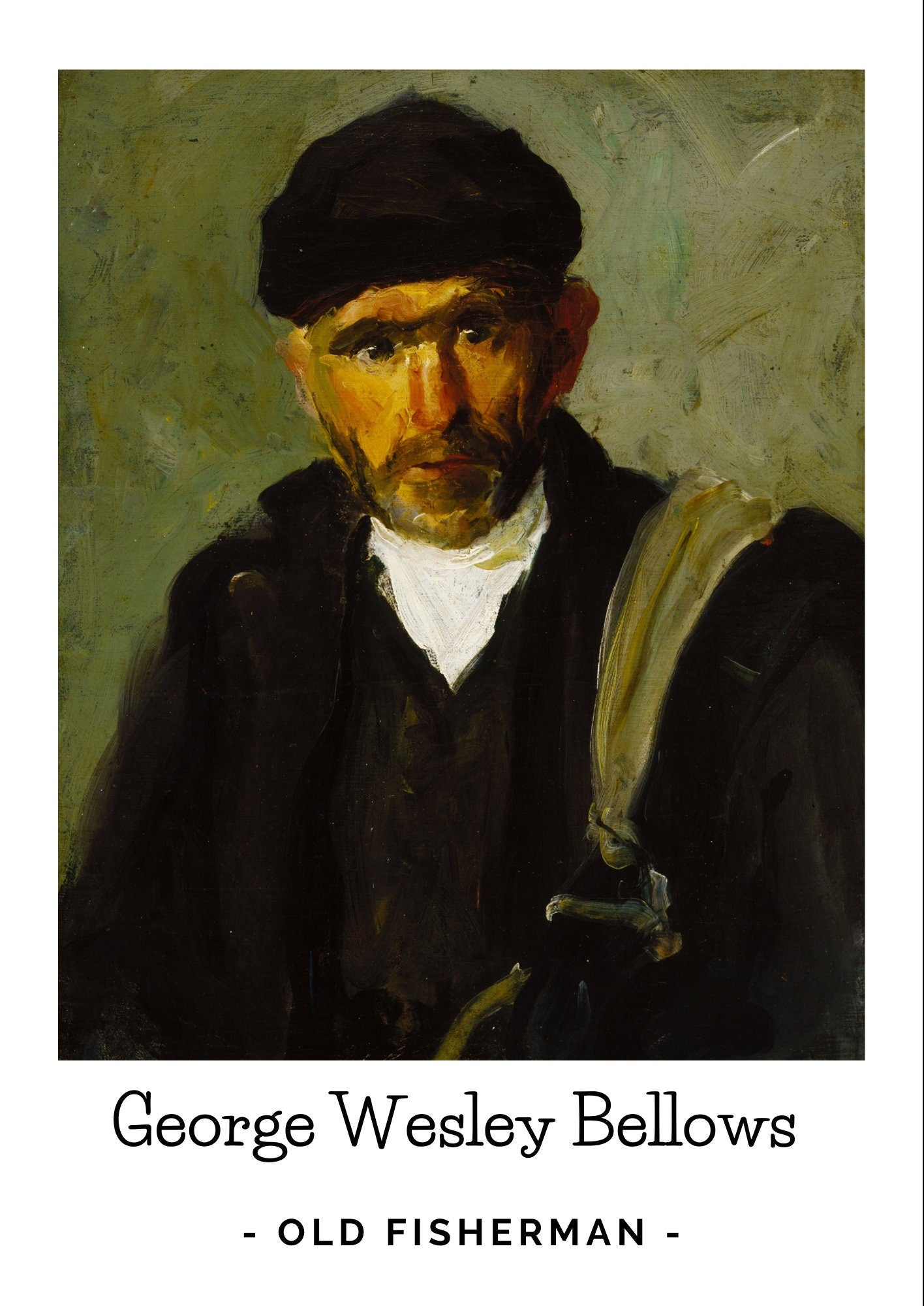 George Wesley Bellows: Old Fisherman Fine Art Print