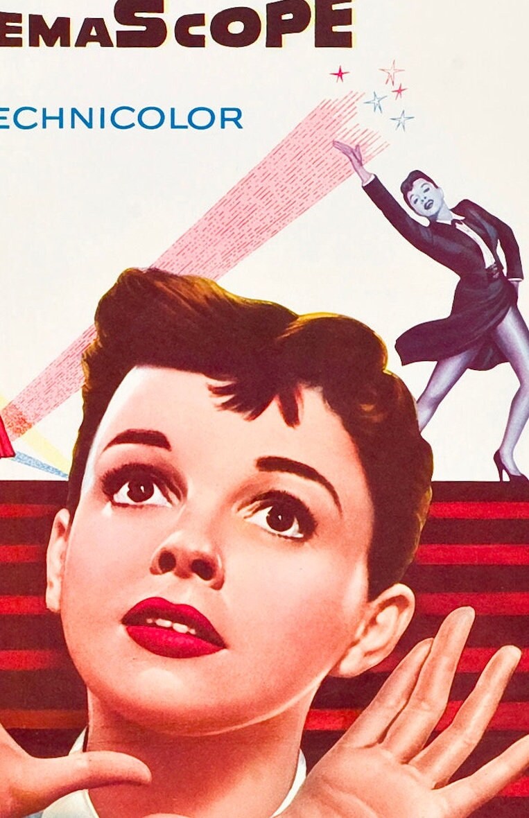 Judy Garland 'A Star is Born' Movie Poster: Vintage Cinema Art Print