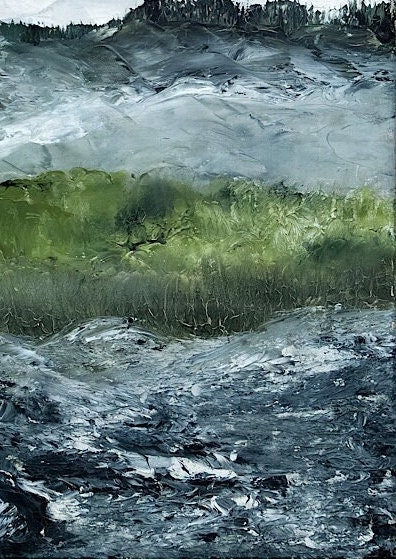 August Strindberg Landscape Print: Vintage Swedish Wall Art