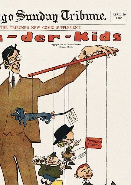 Lyonel Feininger 'Kin-der-Kids' Newspaper Print: German Artist