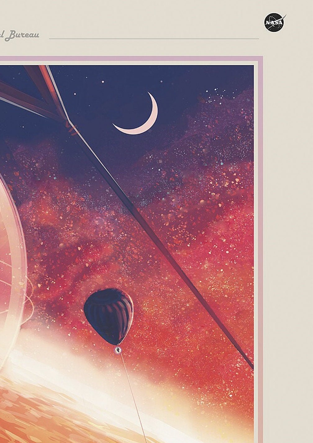 NASA Recruitment Poster: Vintage Space Travel Art Print