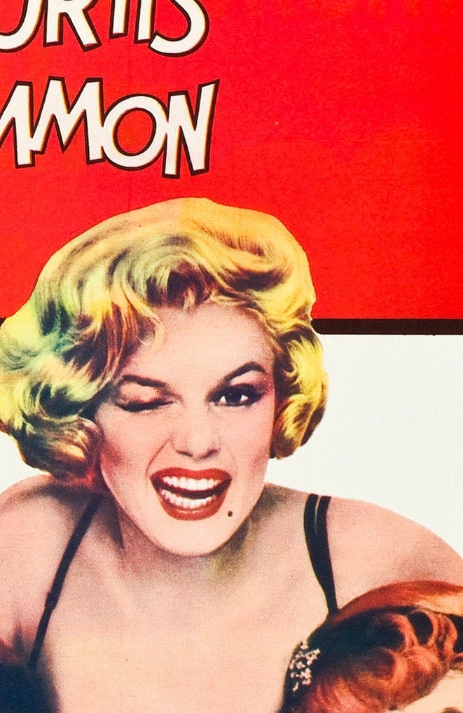 Some Like it Hot Poster: Vintage Marilyn Monroe Movie Print