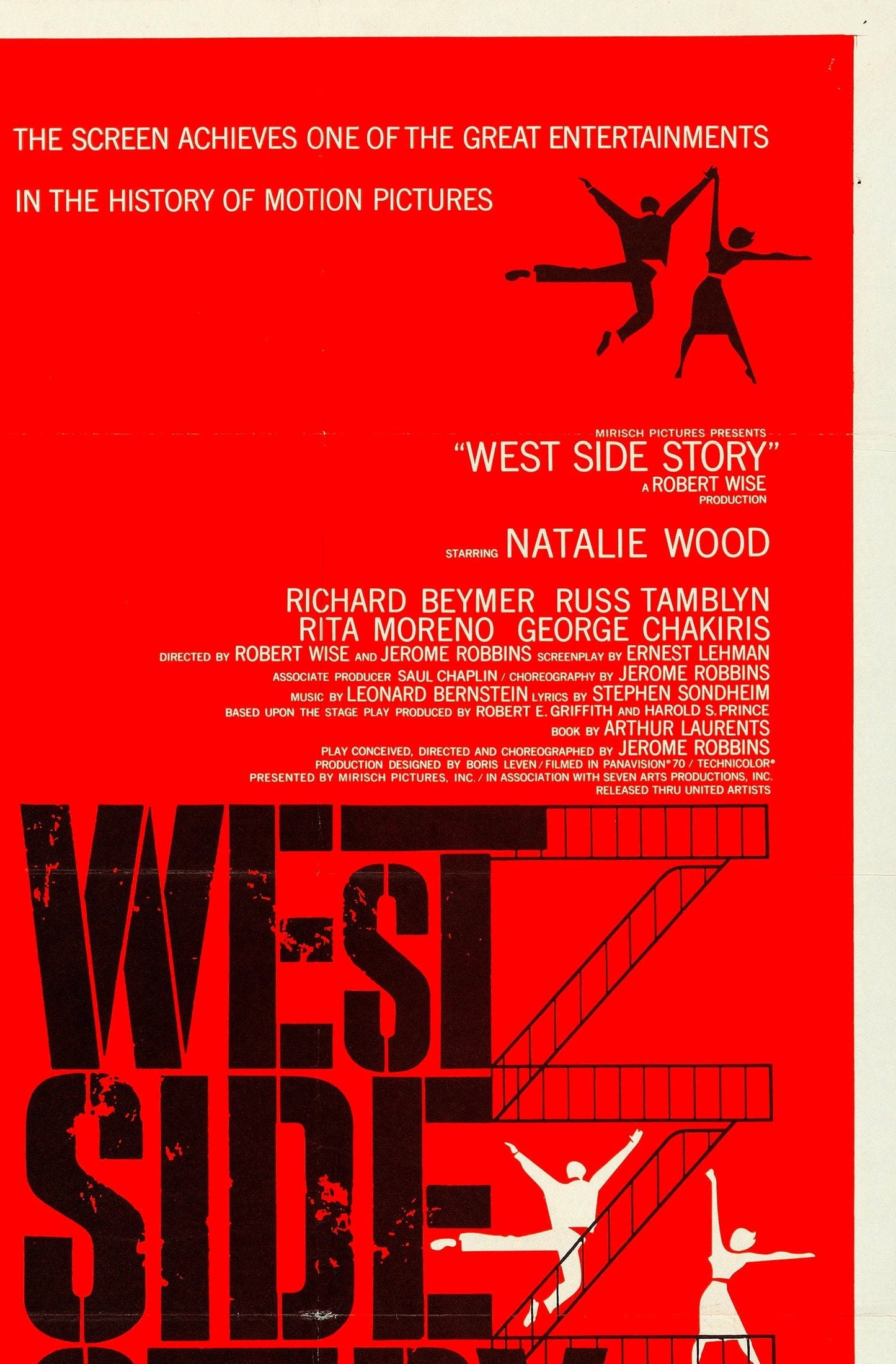 West Side Story Movie Poster: Vintage Cinema Style Print