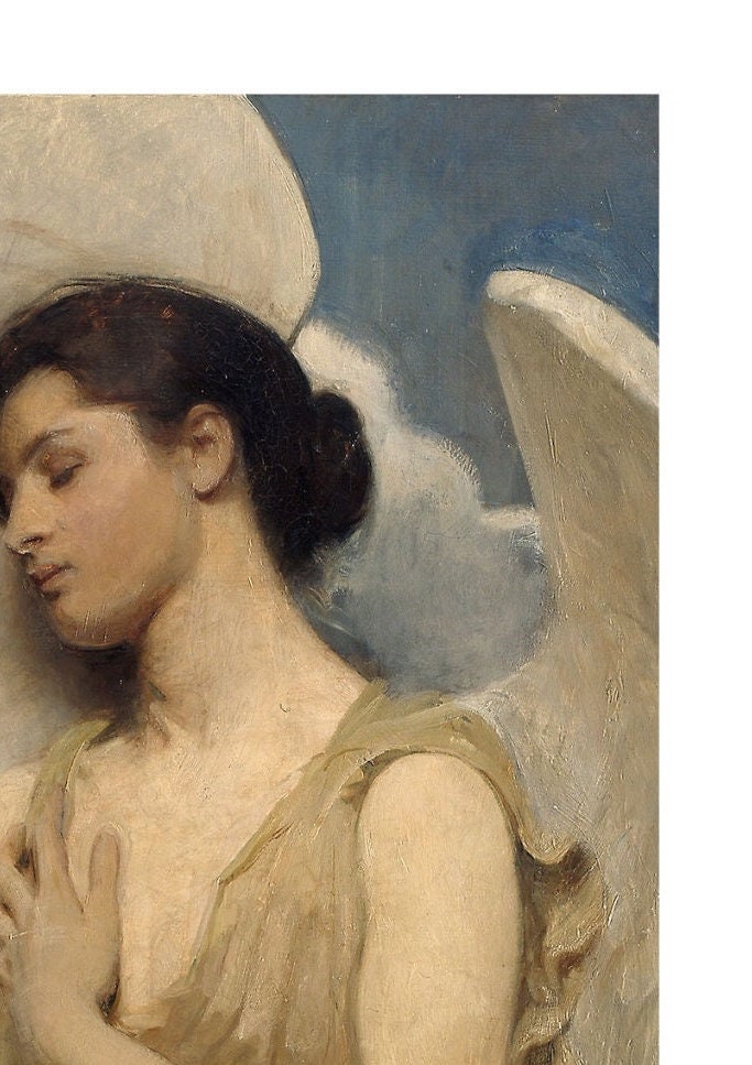 Abbott Handerson Thayer Winged Figure Art Print: Feminine Wall Decor