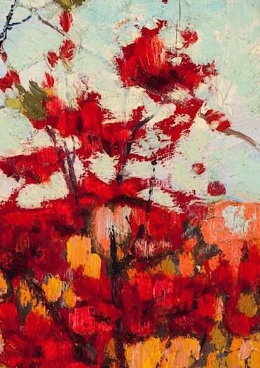 Tom Thomson Print: Soft Maple in Autumn, Canadian Art (A4/A3/A2/A1)
