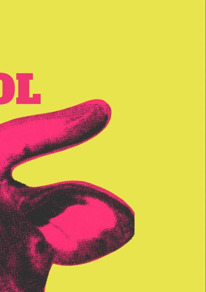 Andy Warhol Cow Print: Pink and Yellow Pop Art
