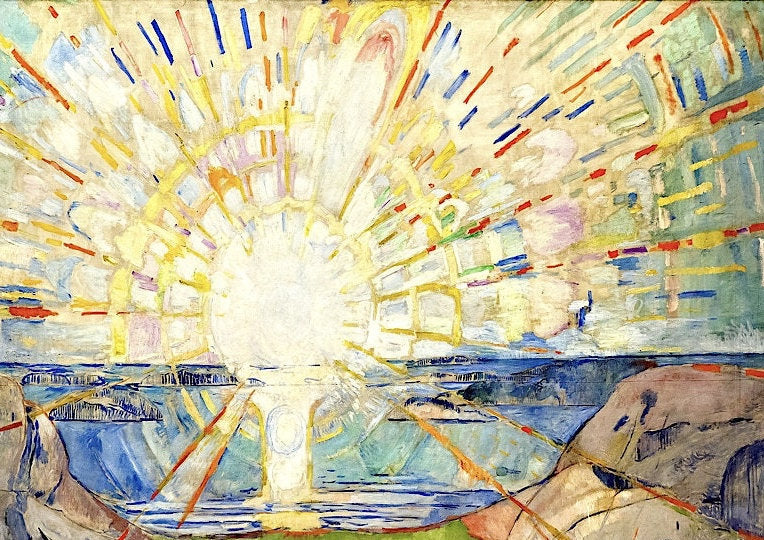 Edvard Munch - The Sun Print: Vintage Fine Art Poster