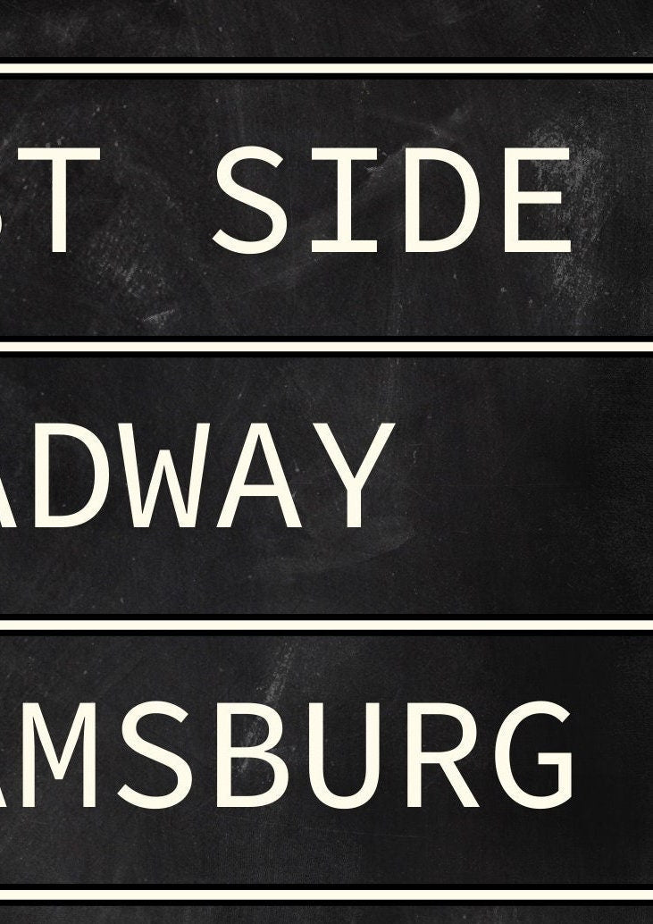 New York Subway Art Print: Blackboard Style Travel Poster
