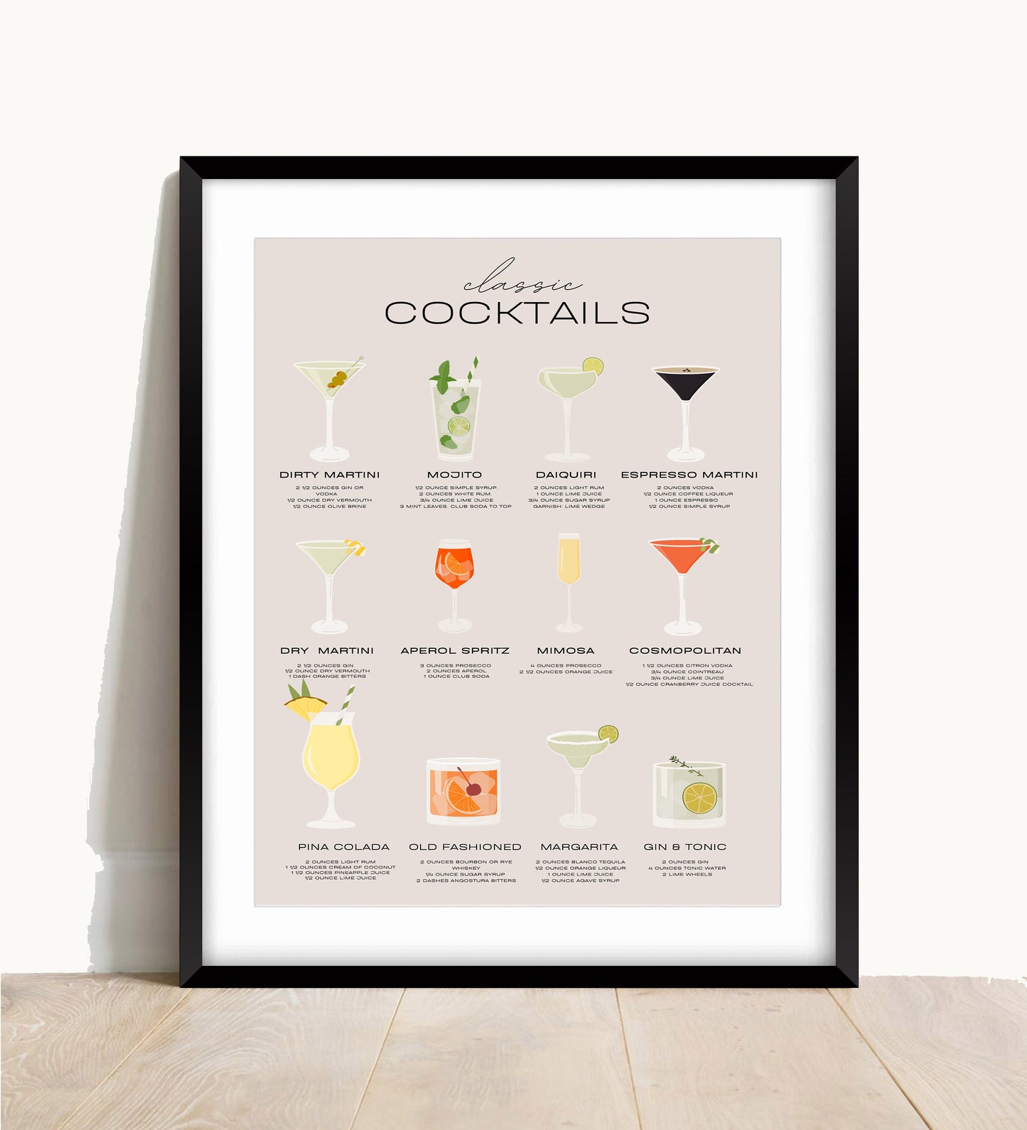 Cocktails Print