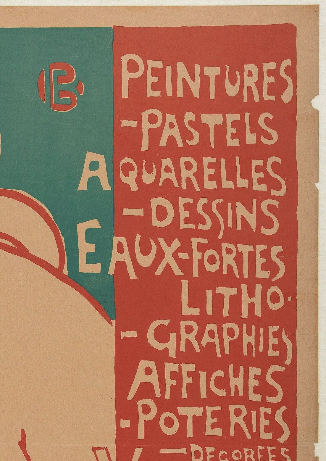 Vintage Emile Berchmans French Art Nouveau Poster