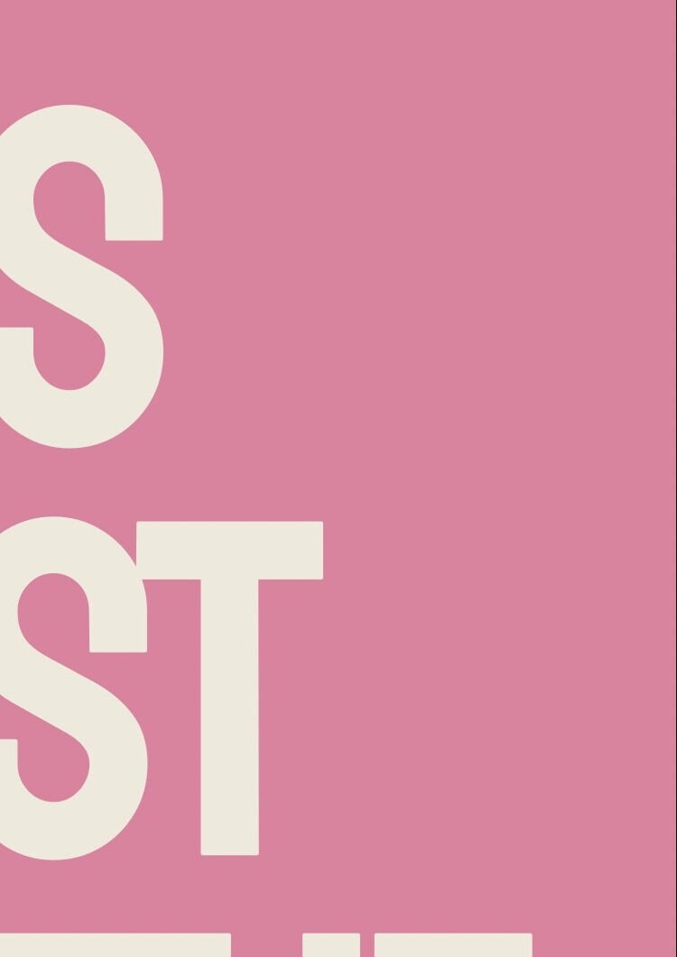 This Must Be The Place Print, Pink Typography, Hallway Wall Art