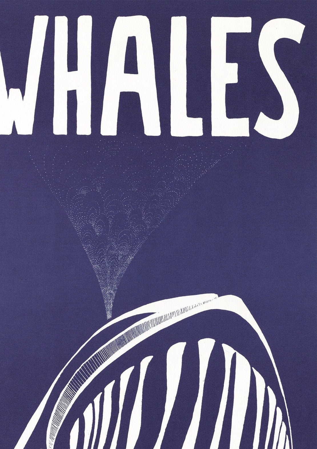 Save the Whales Vintage Exhibition Poster: Retro Wall Art
