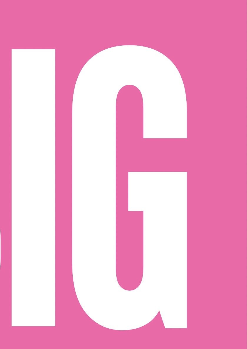 Big Kiss Typography Print: Modern Hallway Art