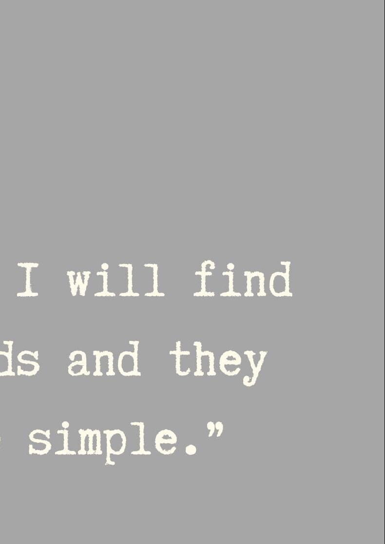Jack Kerouac Quote Print: Simple Words Typography Wall Art