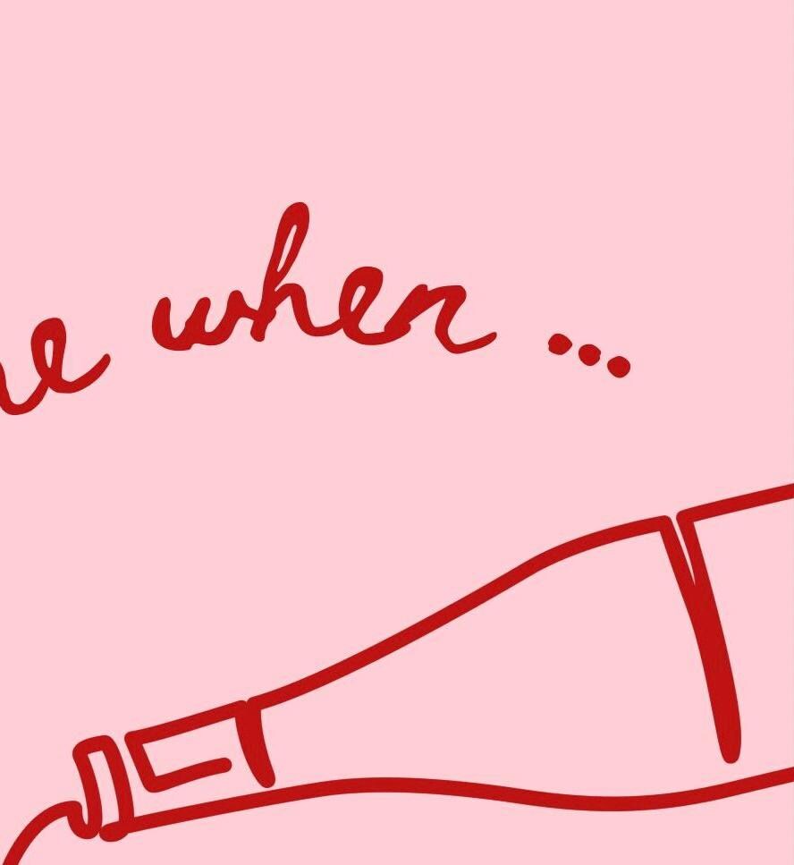 Cheers Wine Kitchen Print: Retro Pink Alcohol Poster