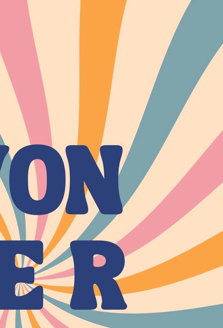 Typography Art Print, Retro Style Home Decor