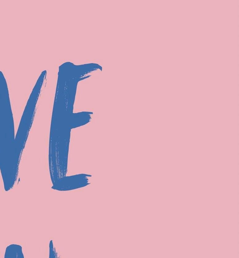 Love You Back Print: Typography Bedroom Wall Art