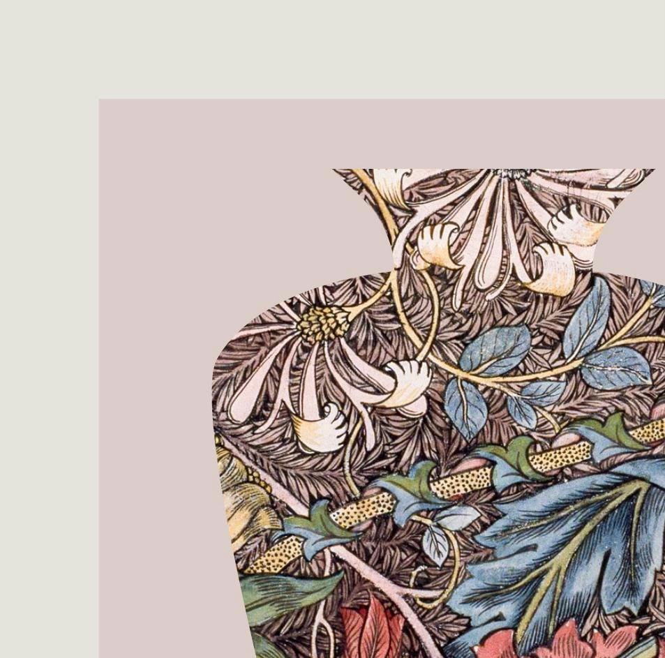 William Morris Honeysuckle Print: Vintage Floral Wall Art