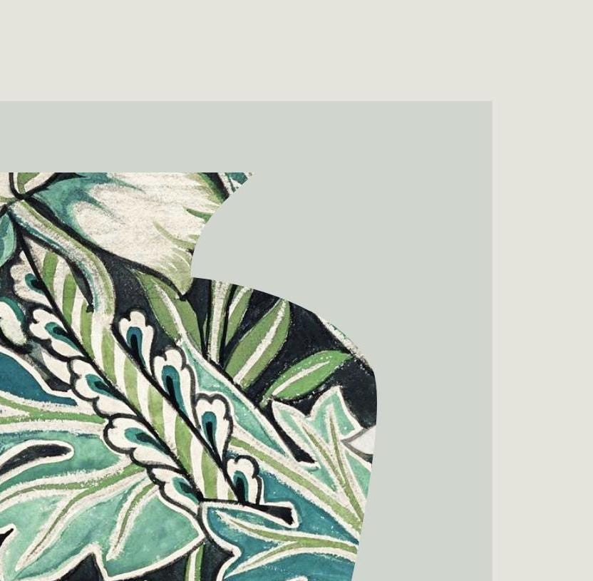William Morris Anemone Print: Vintage Floral Wall Art