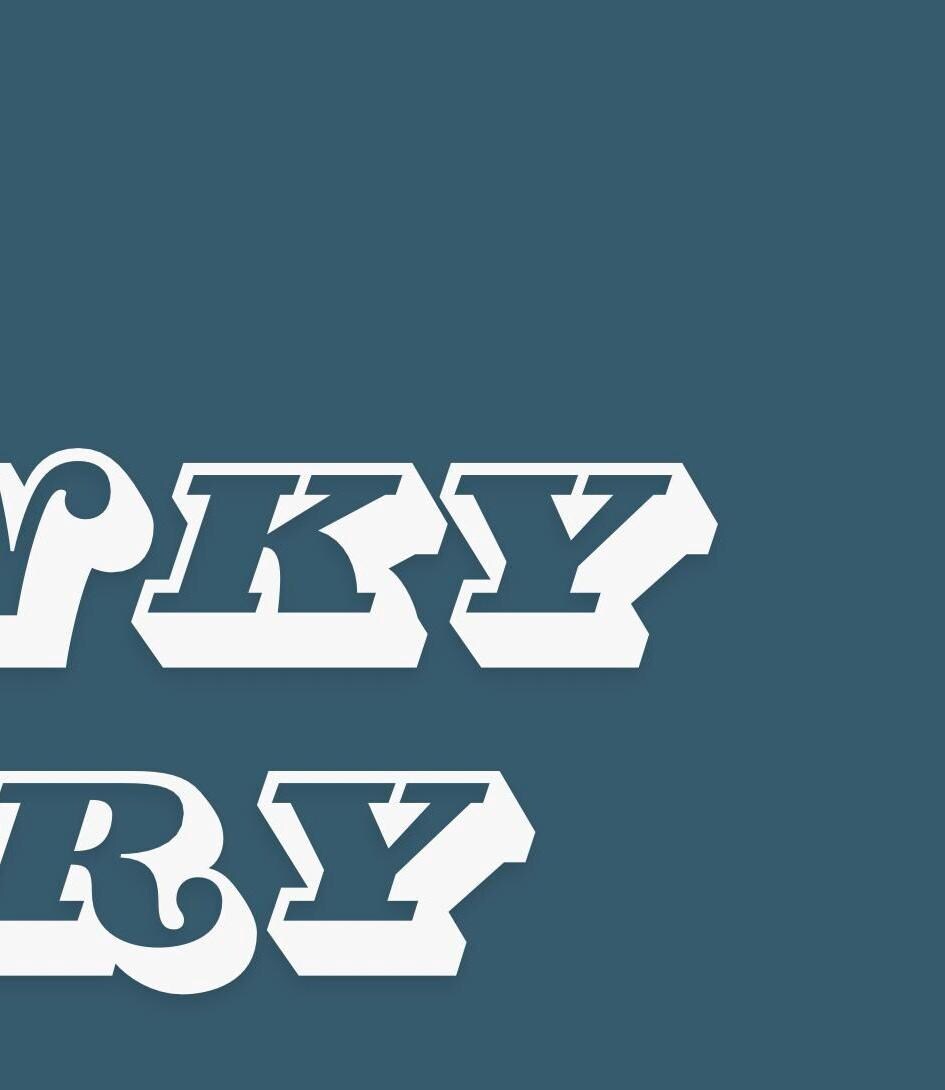 Hunky Dory Typography Wall Print: Retro Home Decor