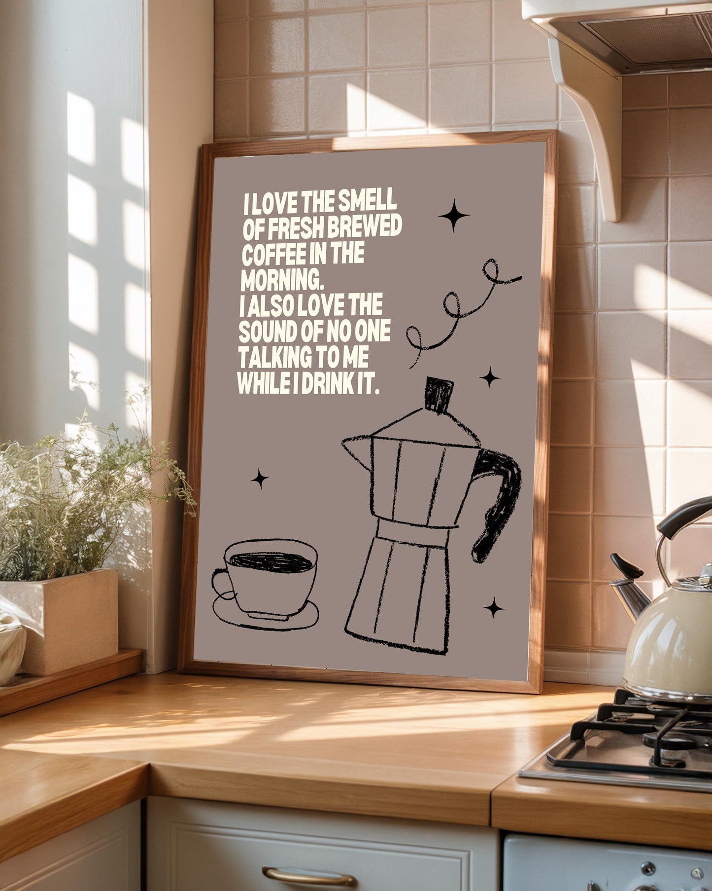 Bialetti Espresso Maker Print: Modern Italian Coffee Art