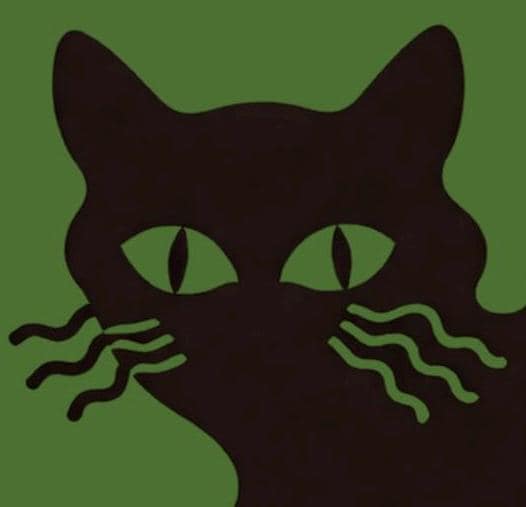 Nine Lives Cat Poster, Retro Graphic Wall Print