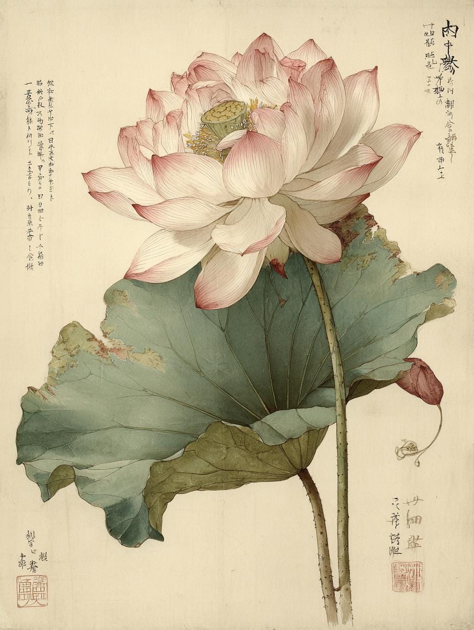 Japanese Peony Print: Peonies, Oriental Vintage Art
