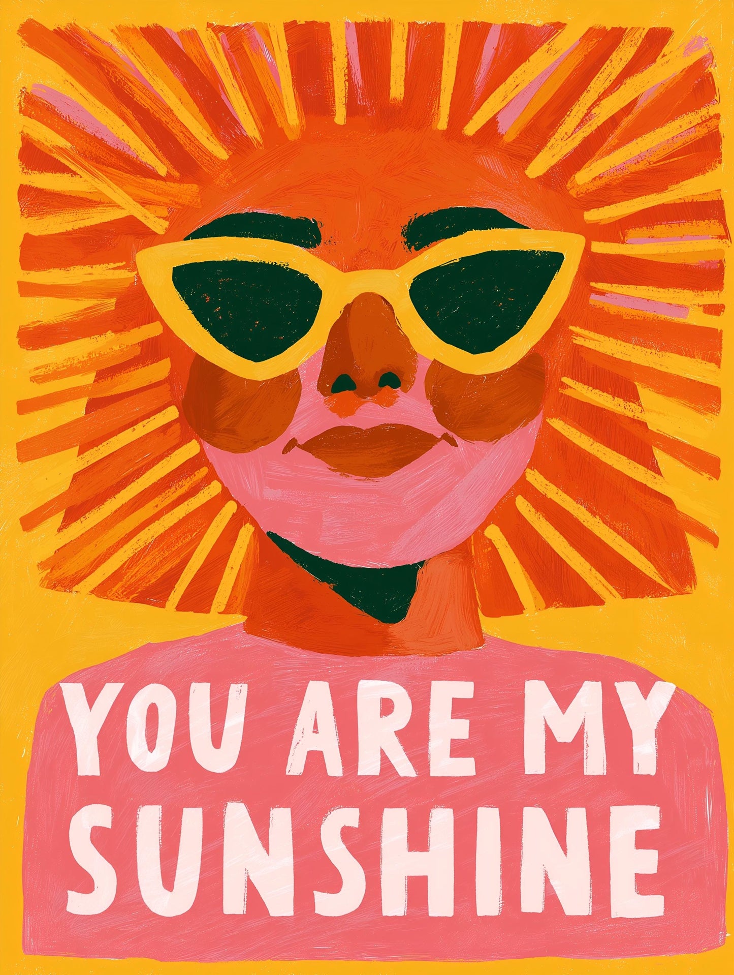 You Are My Sunshine Print, Wall Art, Kitchen Poster