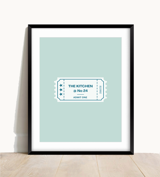 Cinema Ticket Kitchen Print