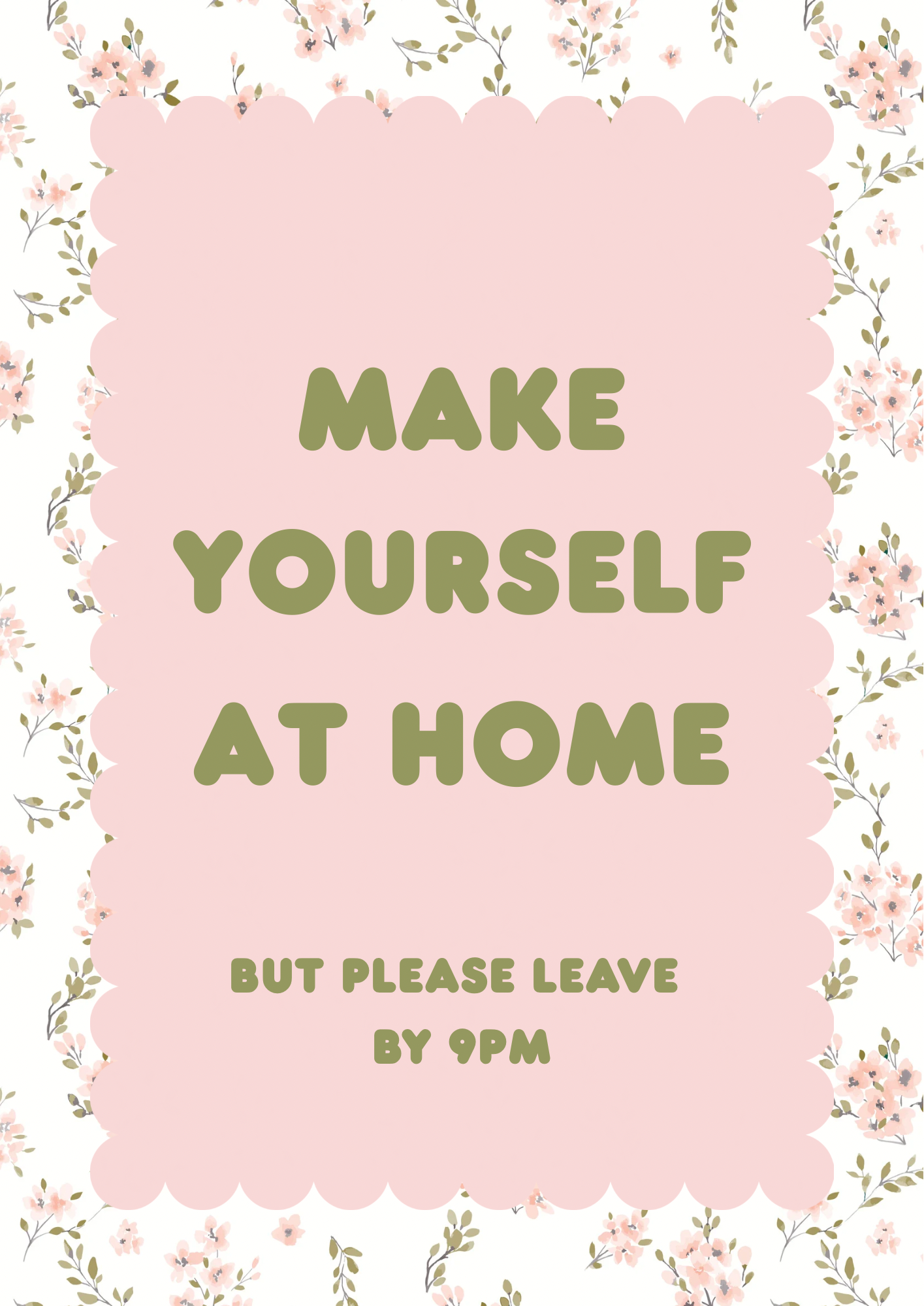 Make Yourself at Home Wall Print