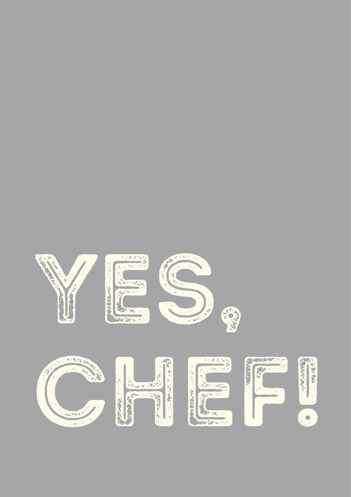 Yes Chef Wall Print
