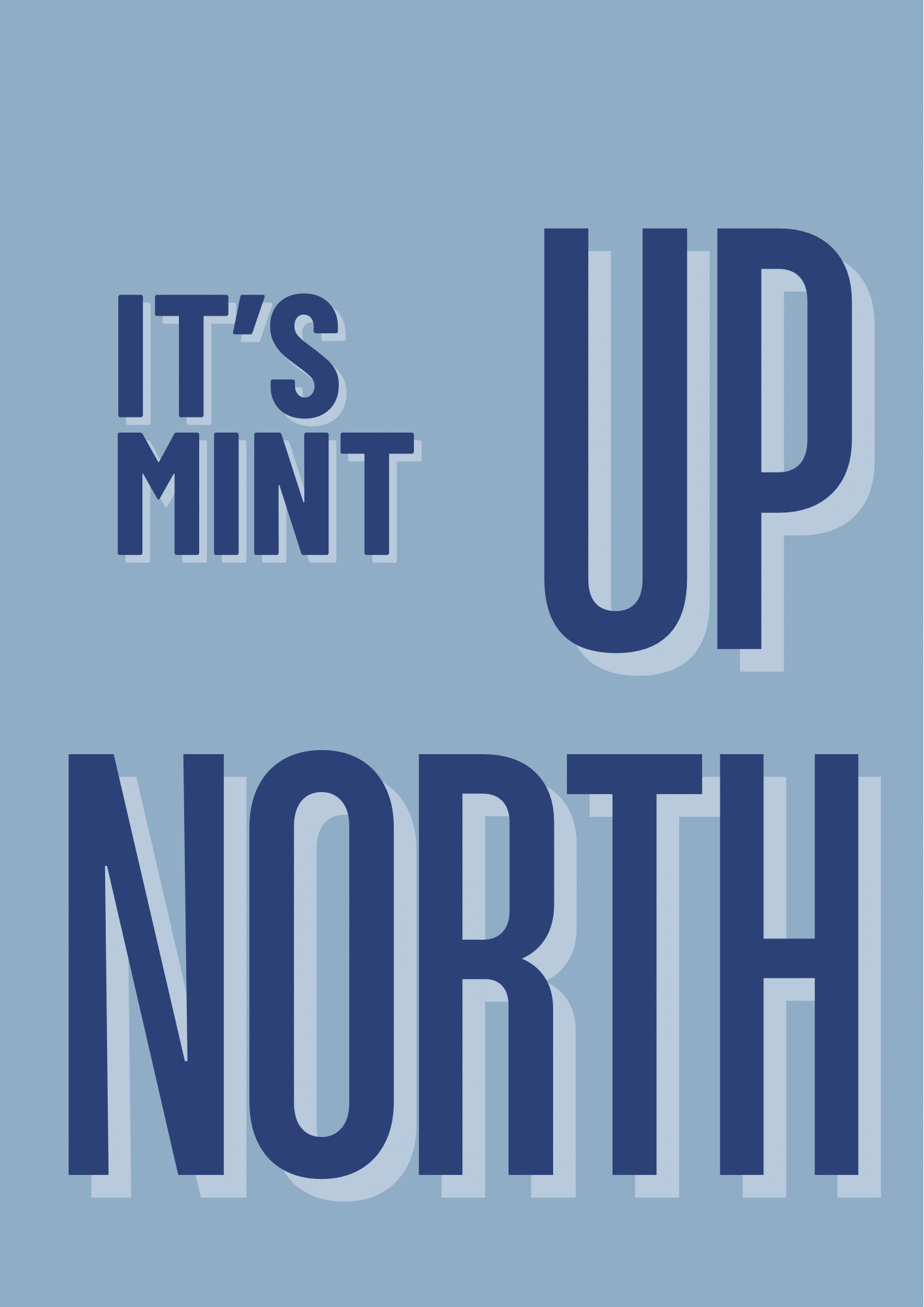 It’s Mint Up North Wall Print