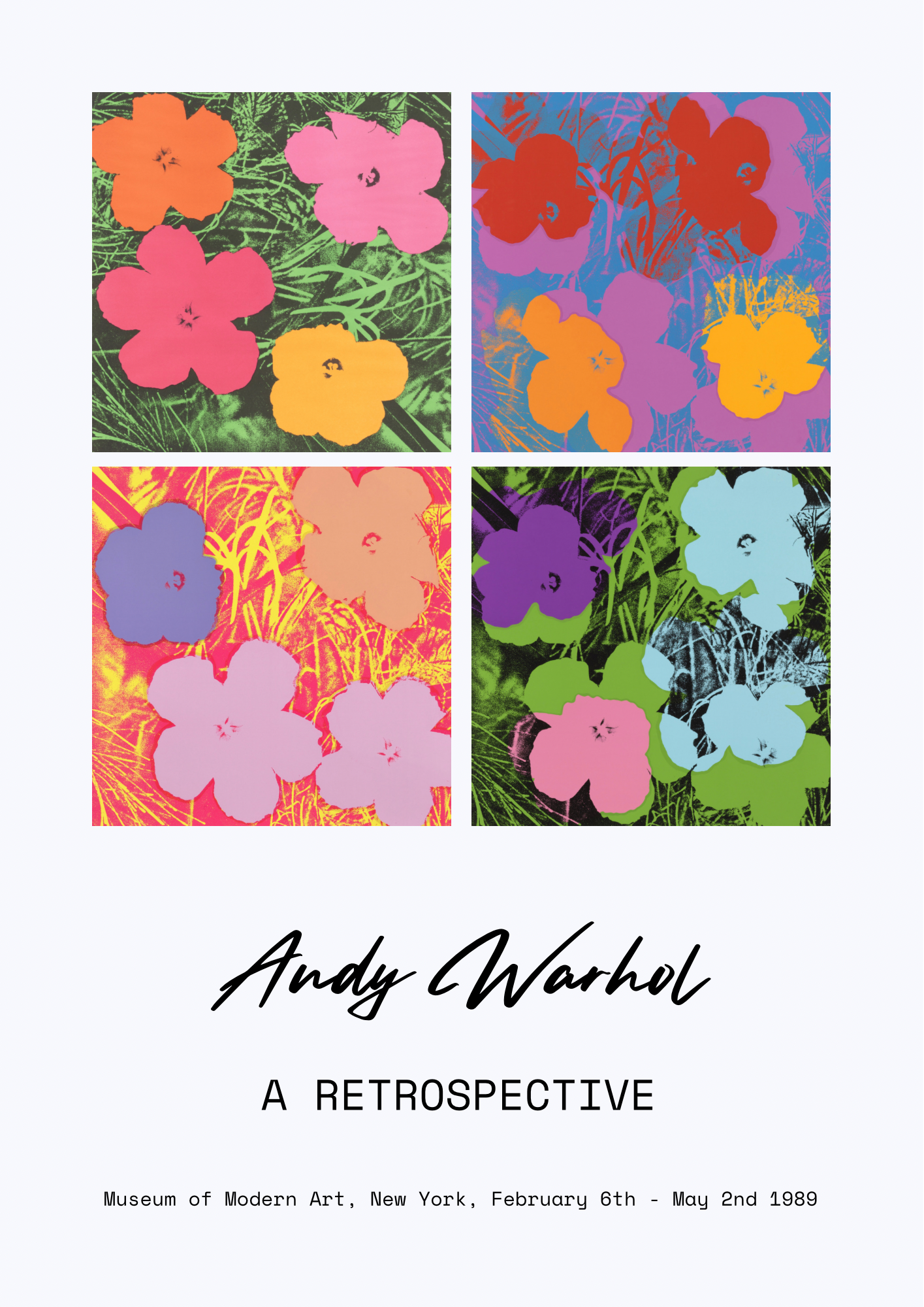 Andy Warhol, A Retrospective Print