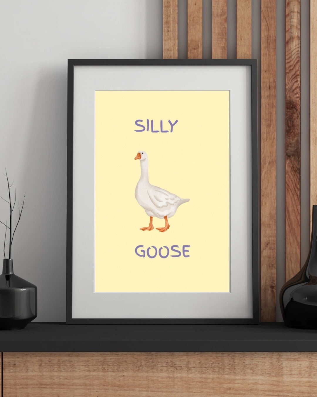 Silly Goose Wall Print