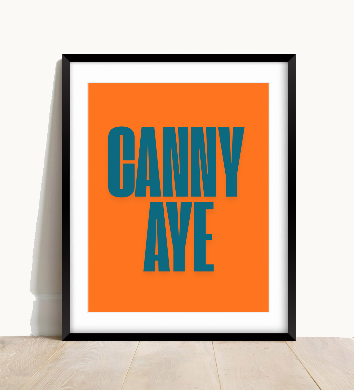 Canny Aye Wall Print