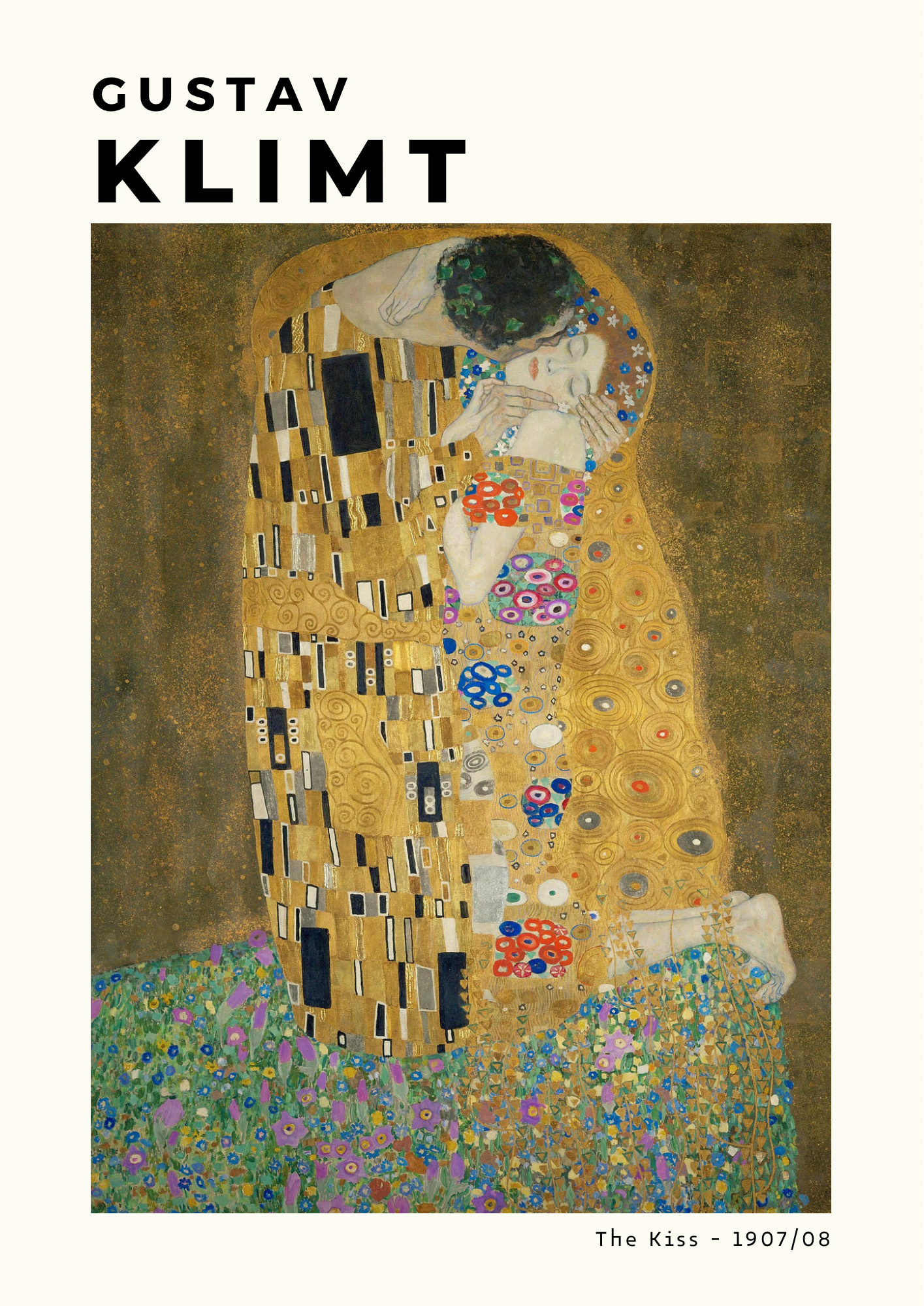 Gustav Klimt, The Kiss Print