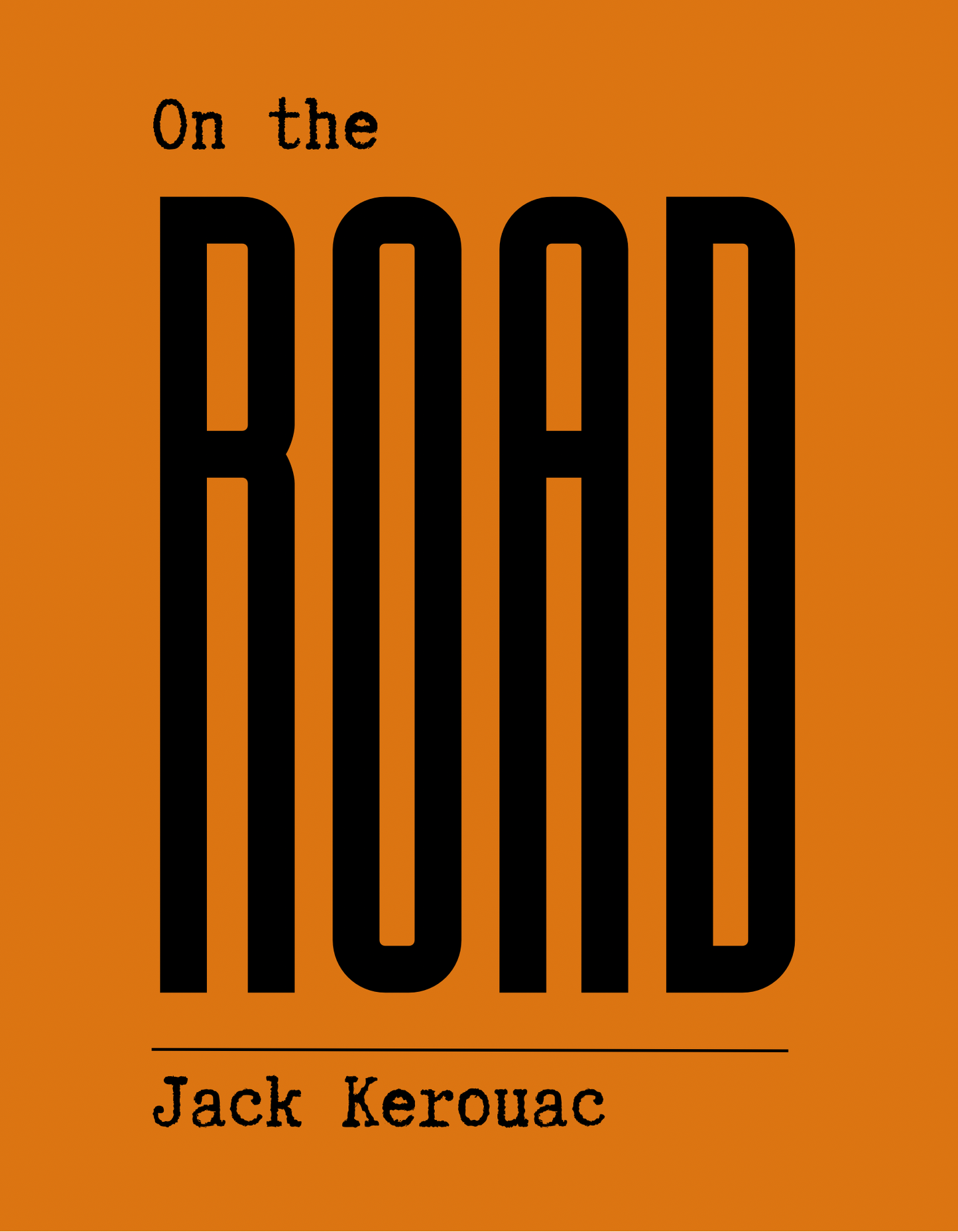 Typography Print, Jack Kerouac