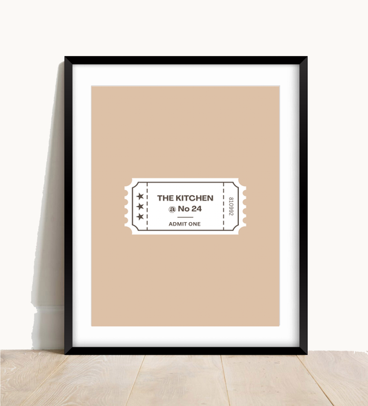 Cinema Ticket Kitchen Print