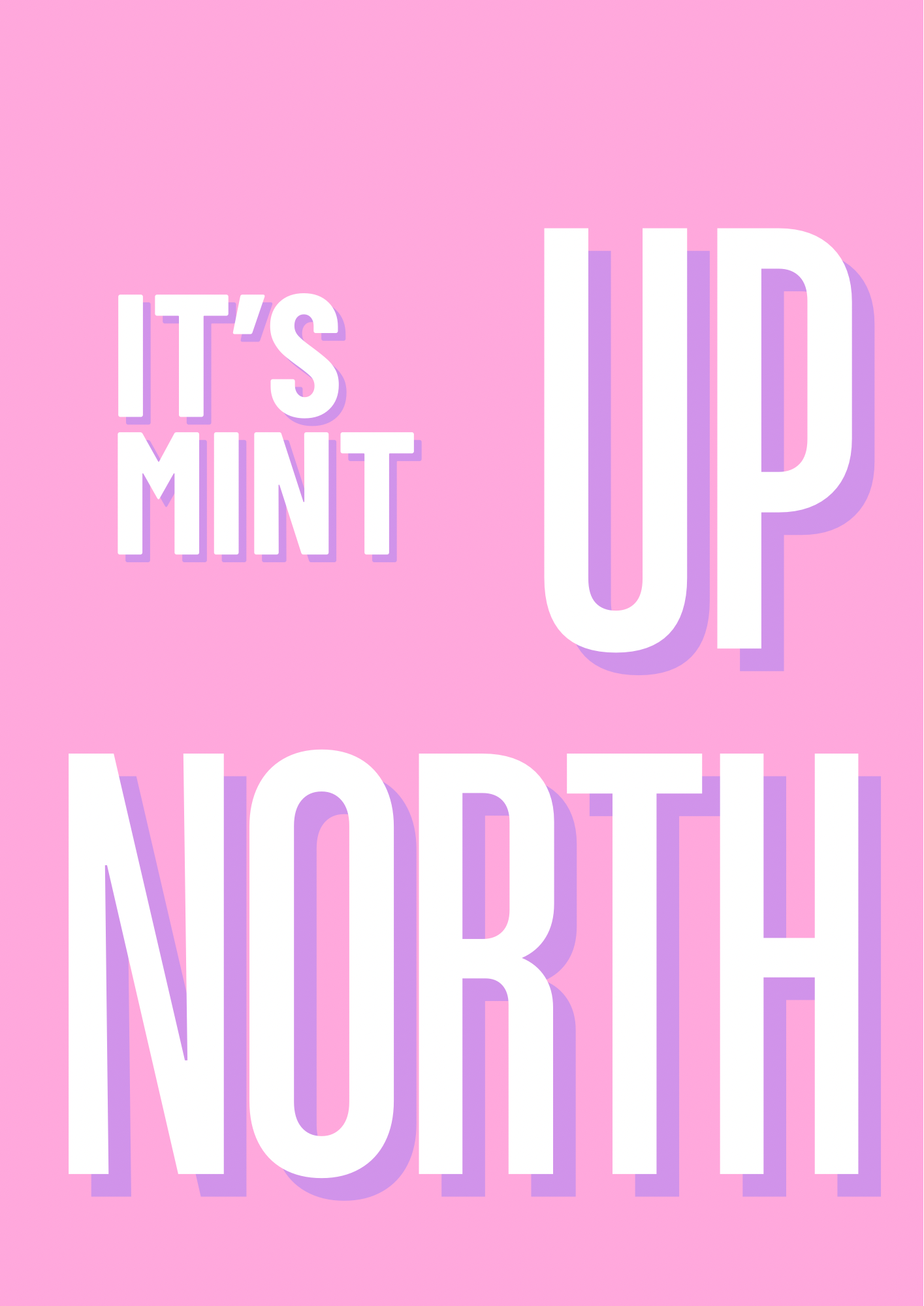It’s Mint Up North Wall Print