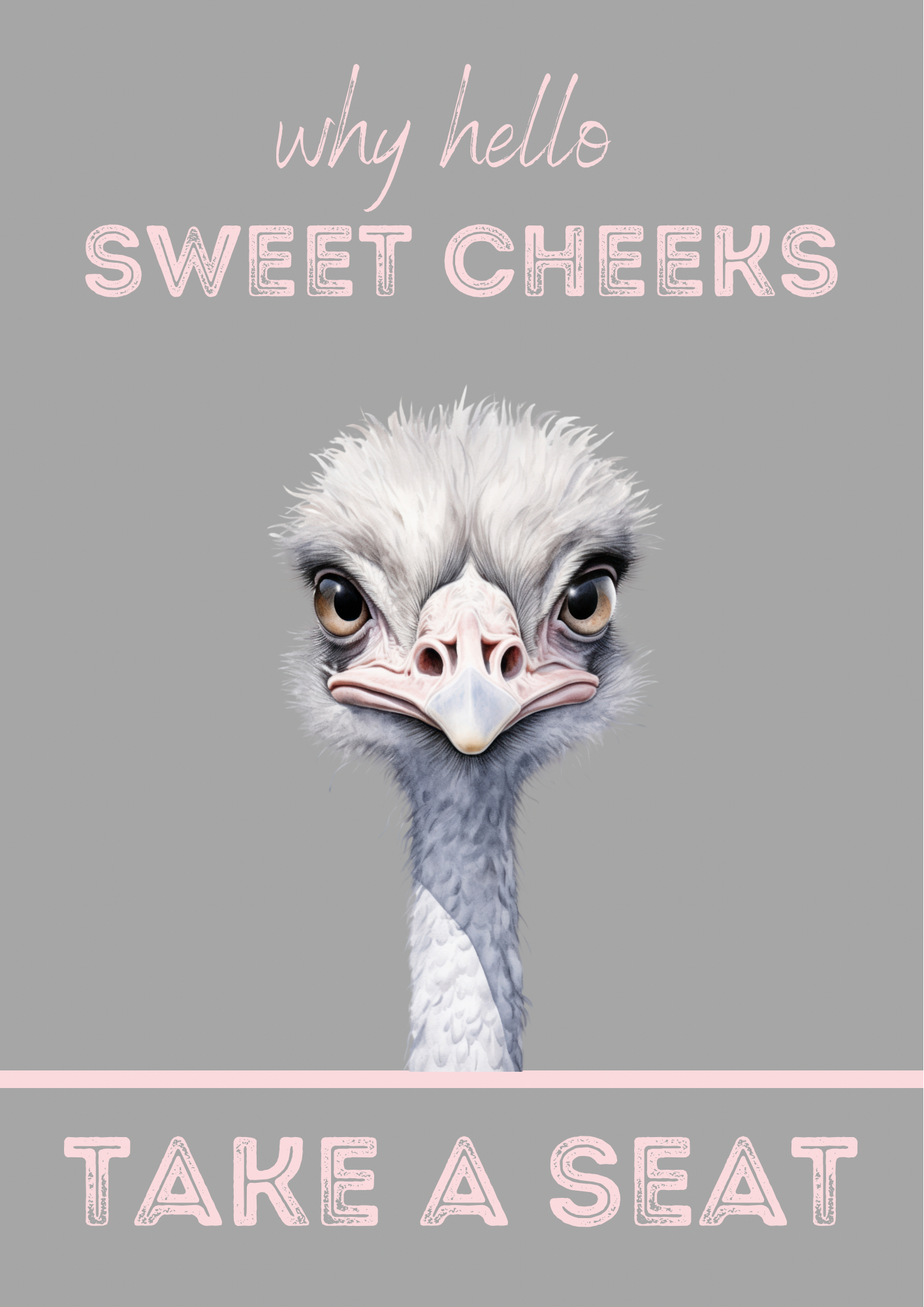 Hello Sweet Cheeks Print