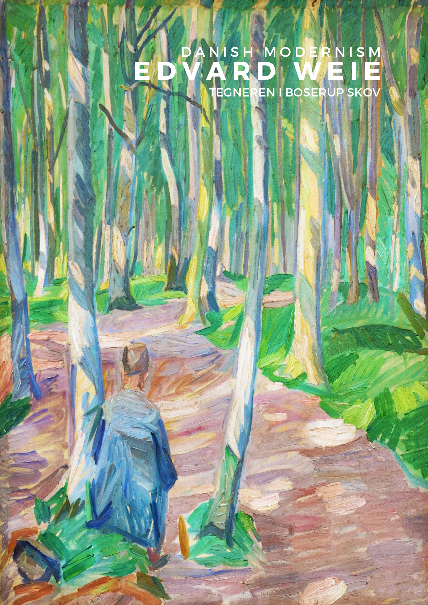 Tegneren i Boserup Skov  Print, Edvard Weie,