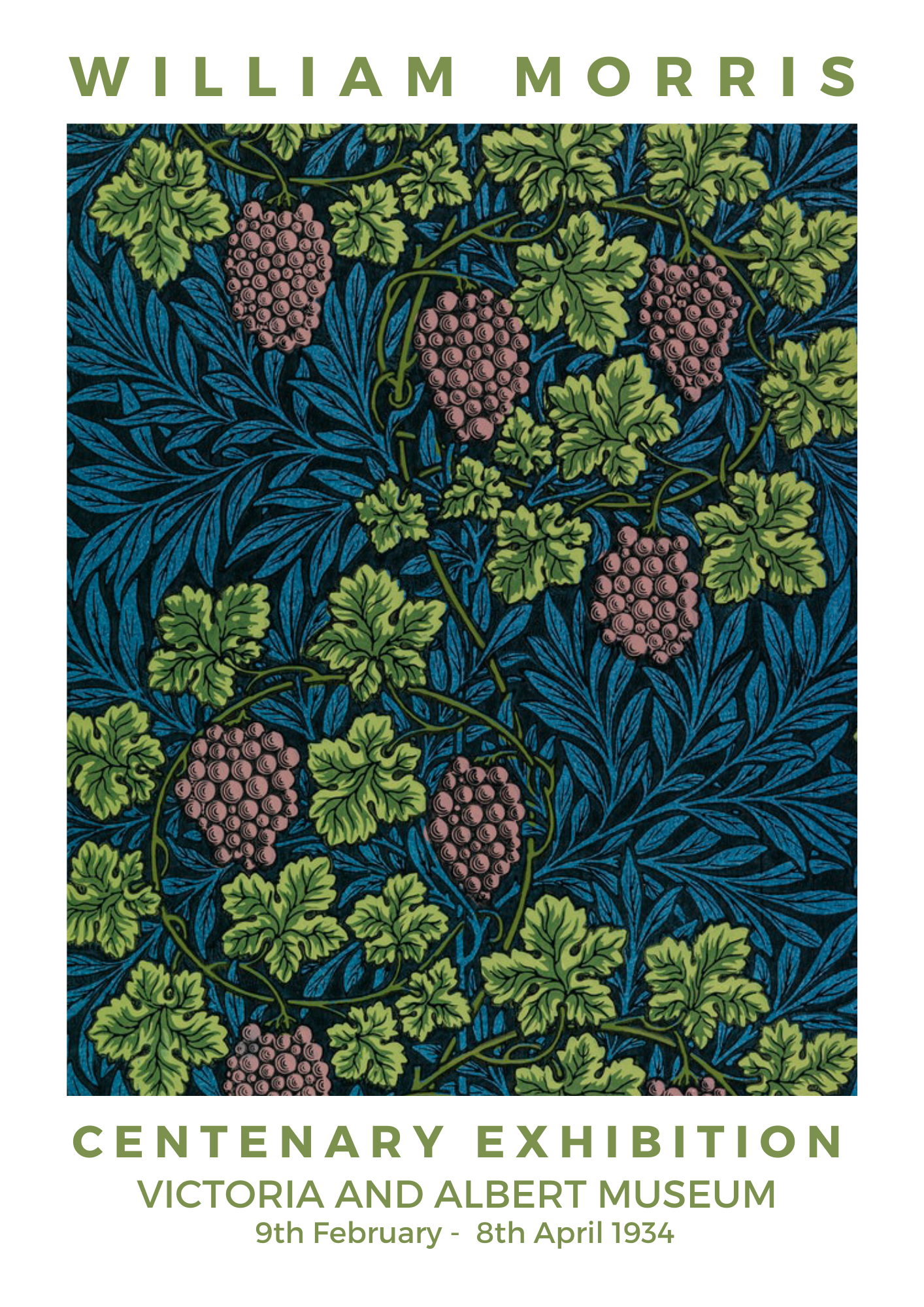 William Morris Print, Vine Pattern