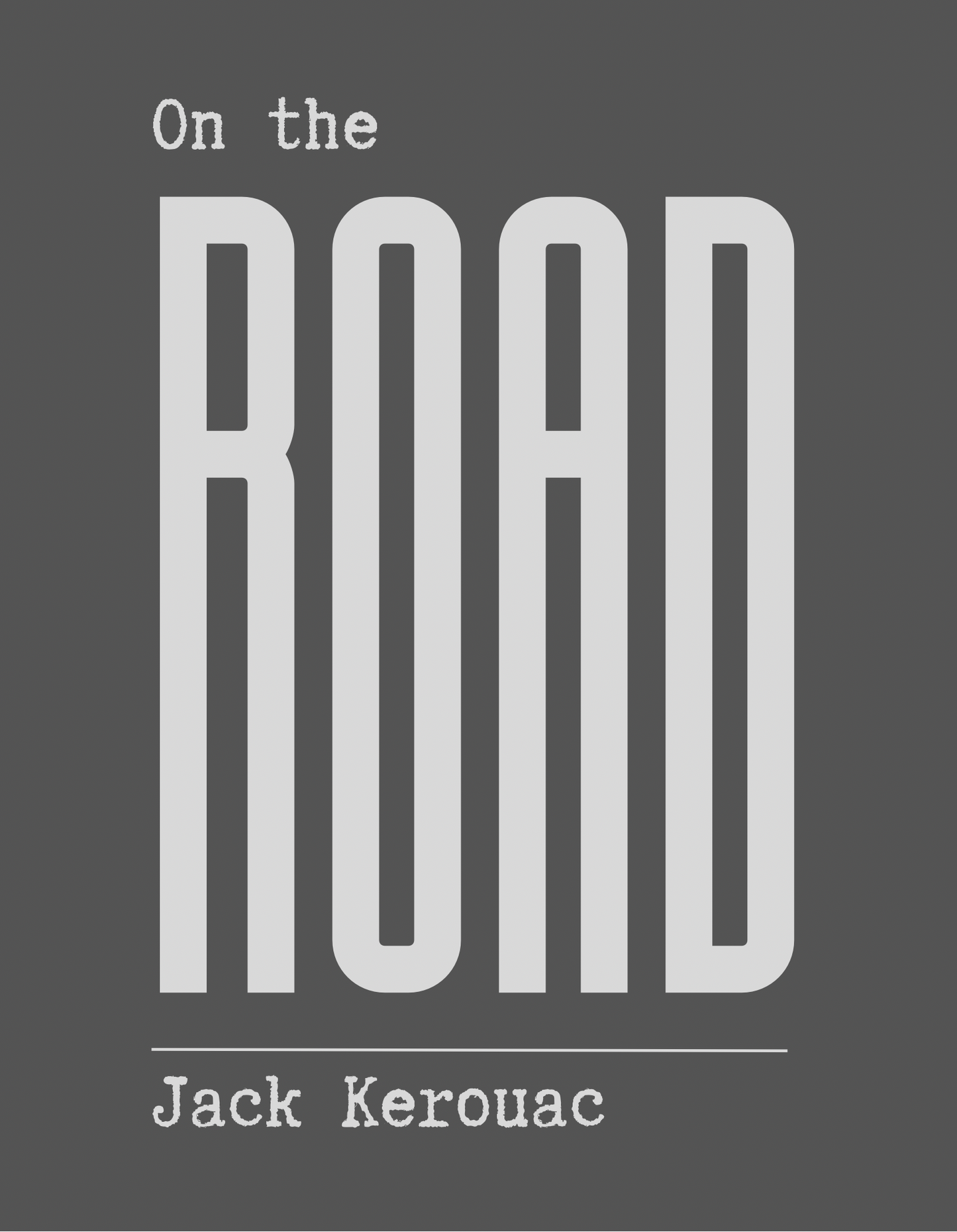Typography Print, Jack Kerouac