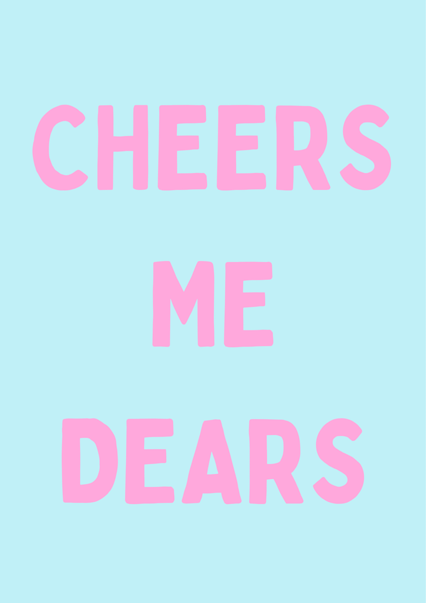 Cheers Wine Print