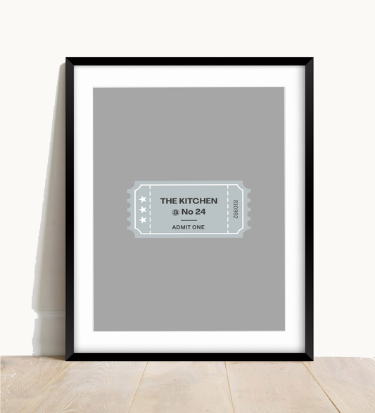Cinema Ticket Kitchen Print