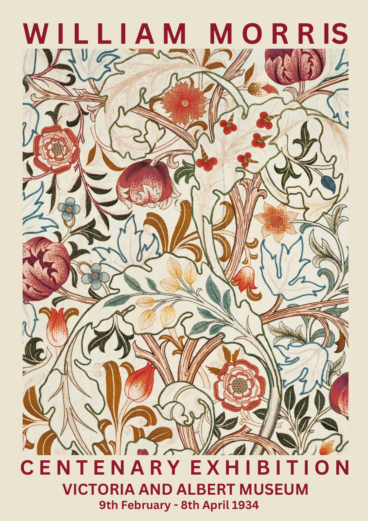 William Morris, Honeysuckle Print